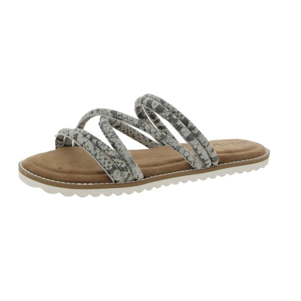 Diba True Womens Cedar Cove Leather Strappy Slide Sandals Size 10 New